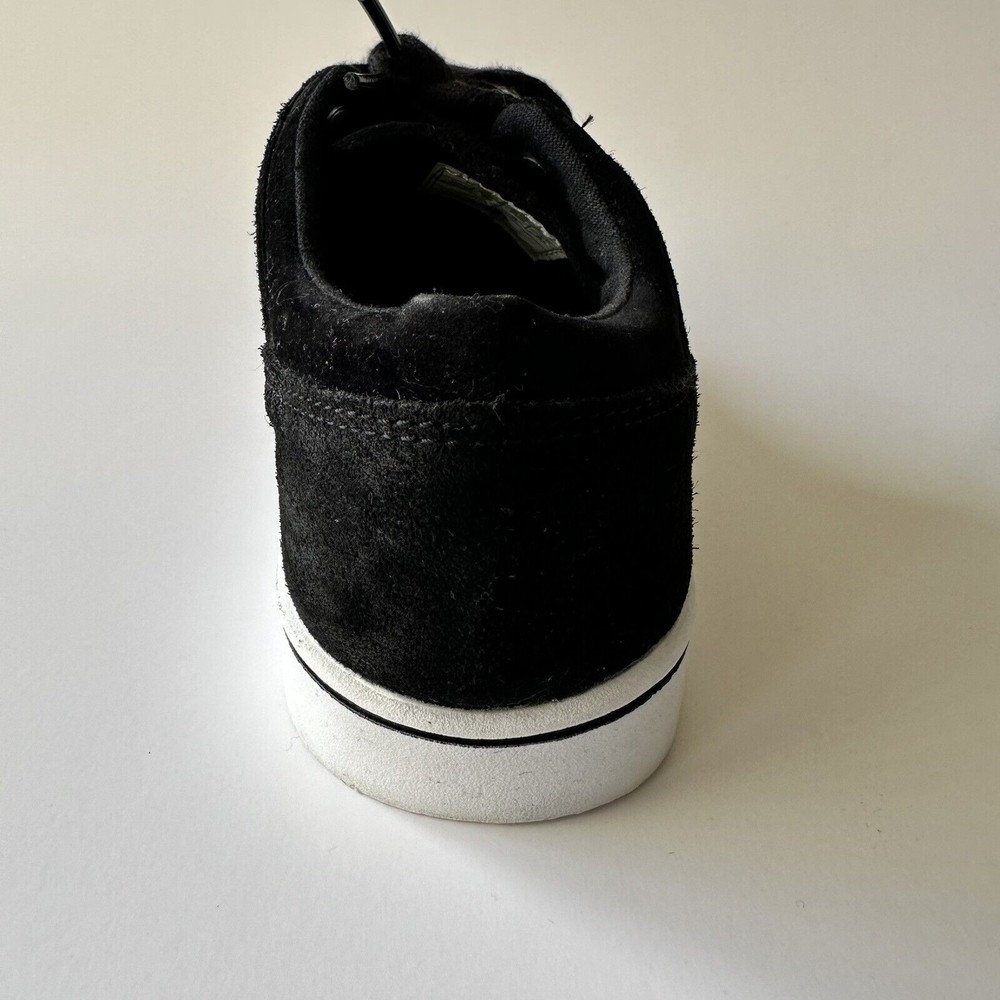 Maui and Sons Skate Shoes Unisex Kids Size 3 Black Faux Suede Lace Up New - Picture 3 of 9
